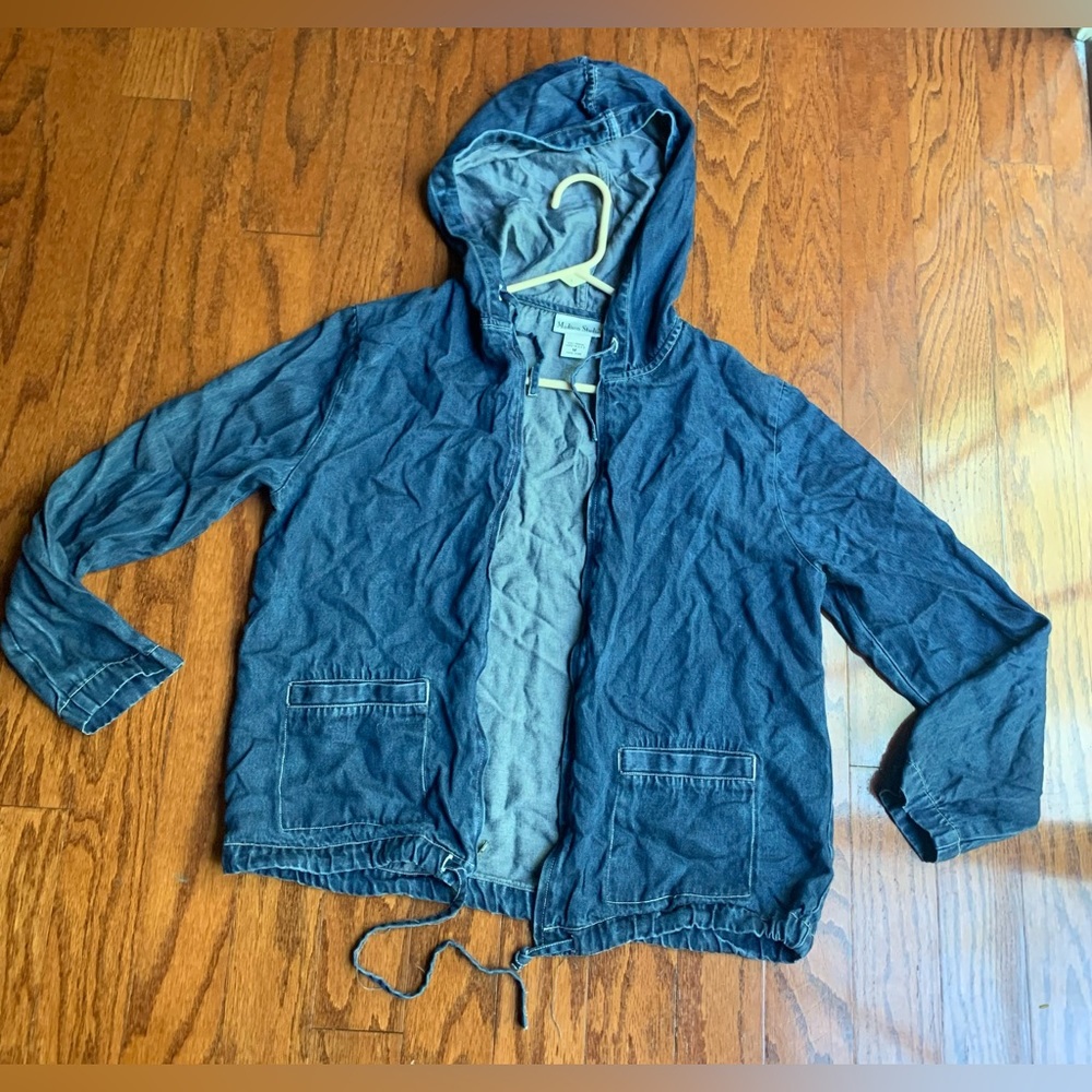 Madison Studio Hooded Jeans Jacket Size M
